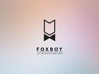 fox boy logo minimalist