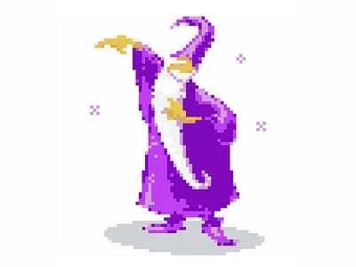 I Put on my Wizard Hat... blog cevtor illustrator pixel art wizard