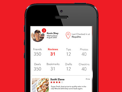 Yelp Redesign quartzcomposer ui ux