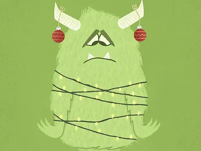 Holiday Monster Final final fur holiday monster photoshop screenshot vector