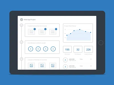 Activity Feed Illustration illustration invision ui web design