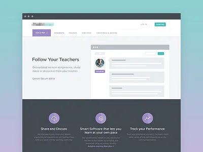Adaptive Testing flat flatui isoflow learning ui ux website