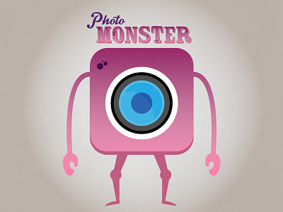 Photomonster character design icon design.