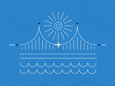 Trip to SF azambuja bridge illustration martin san francisco trip