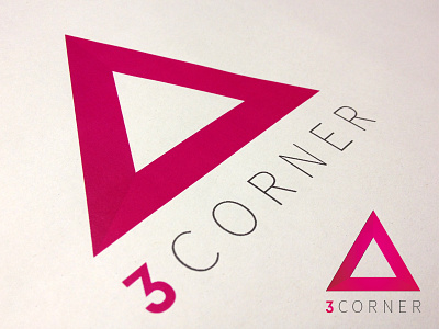 3CORNER branding illustration logo triangle