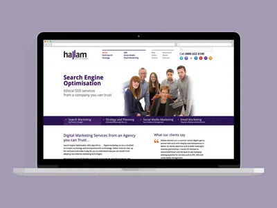 Hallam Internet Website engine optimisation responsive search seo website