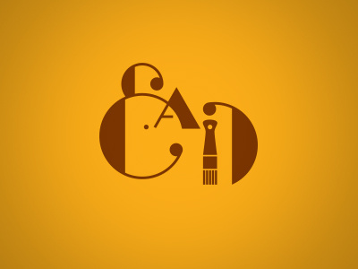 E . A . D art identity logo monogram painter tattoo