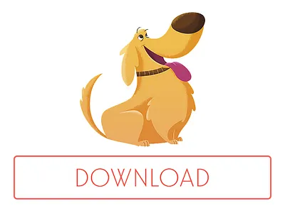 Dug.js — Download dog illustration javascript pixar up