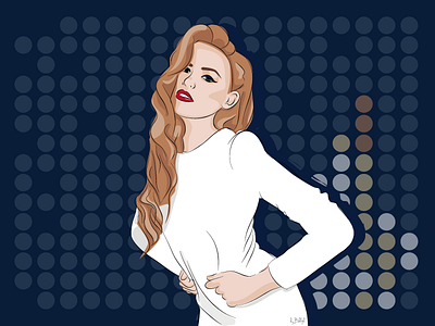 Fashion Girl fashion girl portrait vector