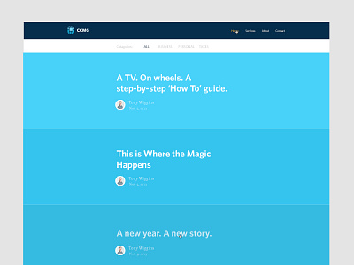 CCMG Blog blog blue design focus lab site ui web web design