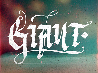 Calligraphy Giant calligraphy giant hand lettering lettering parallel pen
