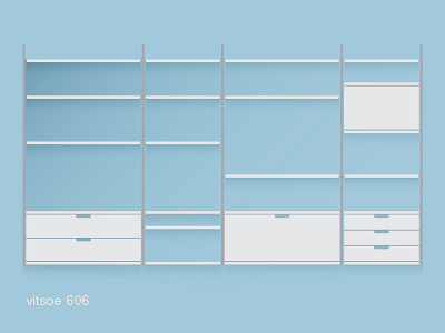 Dieter Rams Vitsoe 606 606 design dieter illustration product rams vitsoe