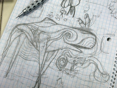 Album Sketch album illustration ocean sketch surreal whale