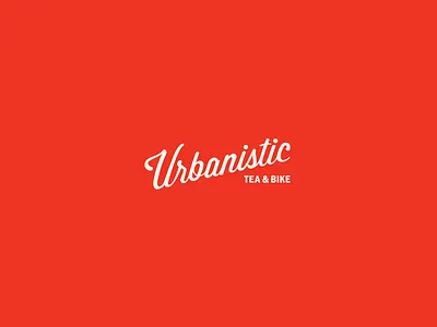 Urbanistic bike branding identity logo tea type