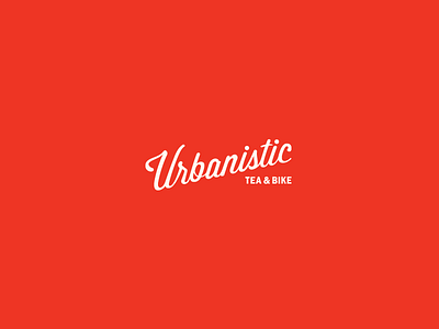 Urbanistic bike branding identity logo tea type