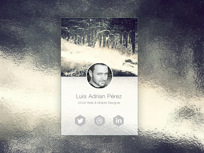 Profile Site flat mobile profile simple ui ux