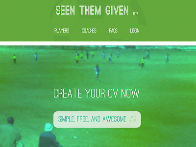 Seen Them Given css development football svg web design