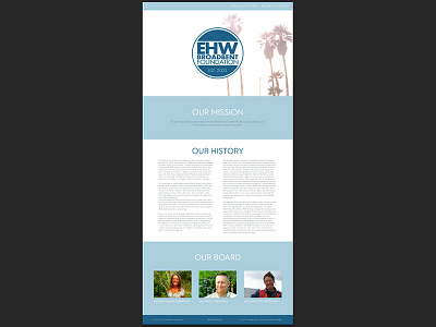 E.H.W. Broadbent Foundation Design bootstrap design responsive