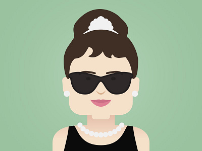 Audrey Hepburn – The Dreamer archetype audrey hepburn breakfast at tiffanys celebrity character good.co illustration vector