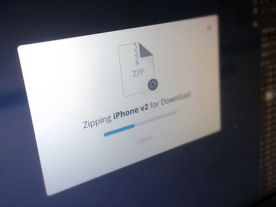 Zipping Modal archive assets download invision loading modal progress spinner zip
