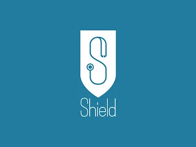 Shield Logo branding custom doctor logo medical s shield wordmark