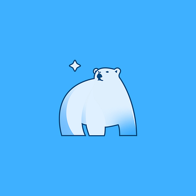 Polar logo north star polar bear