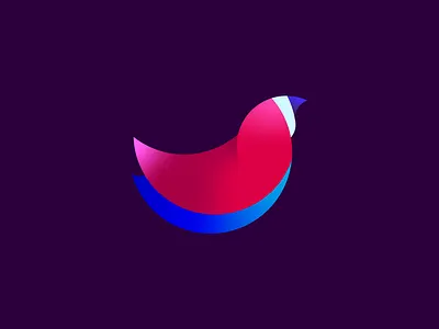 Birdie bird golden ratio logo