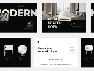 Sleek eCommerce Web Design for Furniture Brands architecture business chair decor design ecommerce figma furniture furniture store home interior landing page luxury marketplace online store products sofa store design ui ux web design