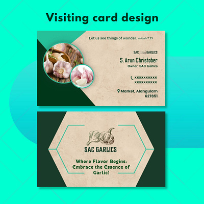 Visiting Card Design advertisement branding canva design freelancing graphic design photoshop visiting card design visting card