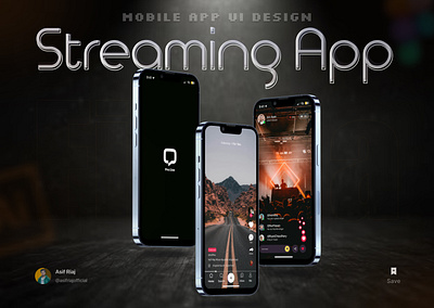 Video Streaming App Ui Design || Mobile App Design apps design mobile app ui streaming app streaming mobile app video app video streaming