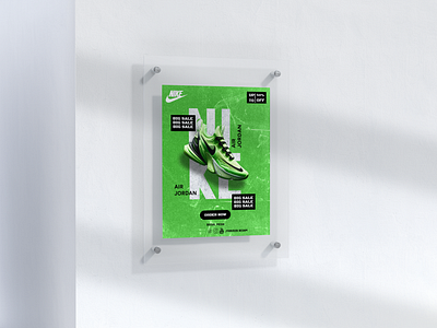 Nike poster using figma black branding design graphic design illustration logo nike ui ux