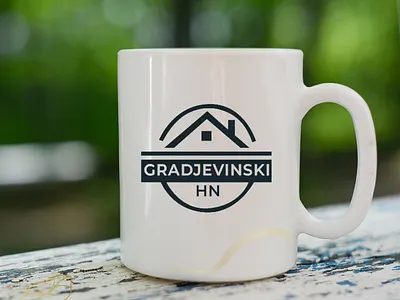 Gradjevinski HN, logo design - mockup branding graphic design logo