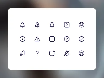 Clear Alert Line Icons - Communicate Urgency Effectively alert app icons icon collection icon design icon library icon pack iconography icons line icon notifications