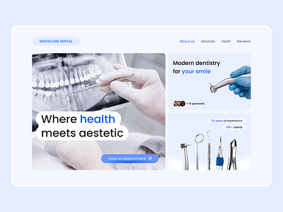 Dental | Landing Page | Website branding dental landing graphic design landing logo ui ux ux|ui designer webdesign website