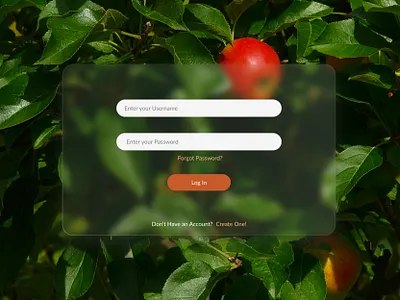 Day - 1: Apple Orchard Login Page design ui ui design