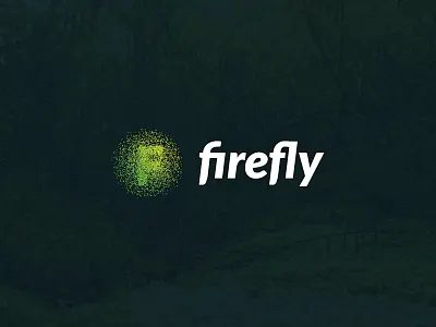 Firefly bug dots firefly fly health illuminate light logo logo design logomark startup wellness