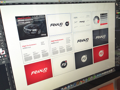 Franjo Speed -Branding branding car color wheel logo logotype racing speed typeface