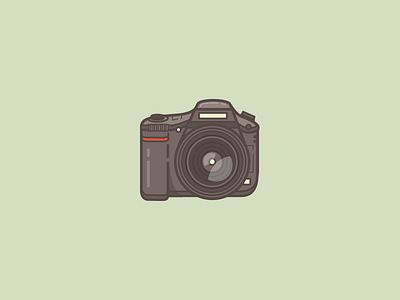 Nikon camera d5100 dslr icon illustration nikon