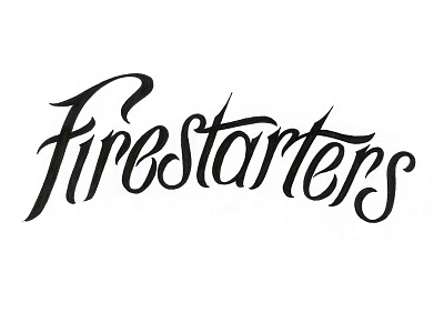 hot like fiya handlettering lettering logo typography