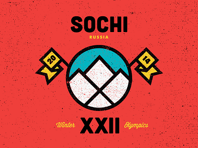 Sochi canvas design fonts graphic design icon olympics russia texture thick typography vector