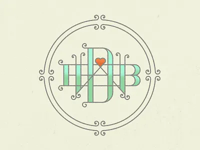 DBW Monogram monogram typography wedding