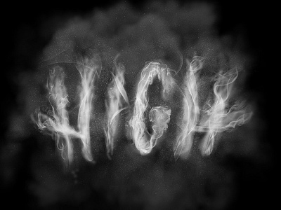 HIGH 043/365 365 rounds followers handlettering high instagram lettering smoke type typo typography