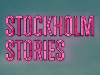 Stockholm Stories Logo film logo neon