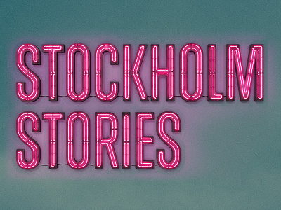 Stockholm Stories Logo film logo neon