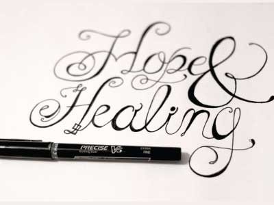 Hopeandhealing hope pen text