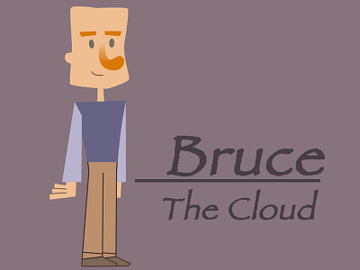 Bruce cartoon character design illustration paperless animation