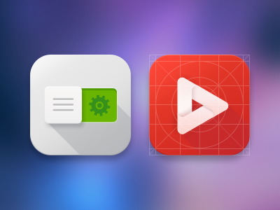 Simple2 flat icon setting video