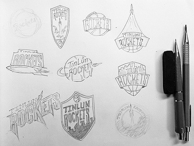 Tinlun Rockets basketball houston illustration logo nba rockets sports