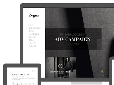 Zegna design web