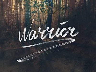 Warrior background branding brush grunge logos retro script texture type typography vintage woods